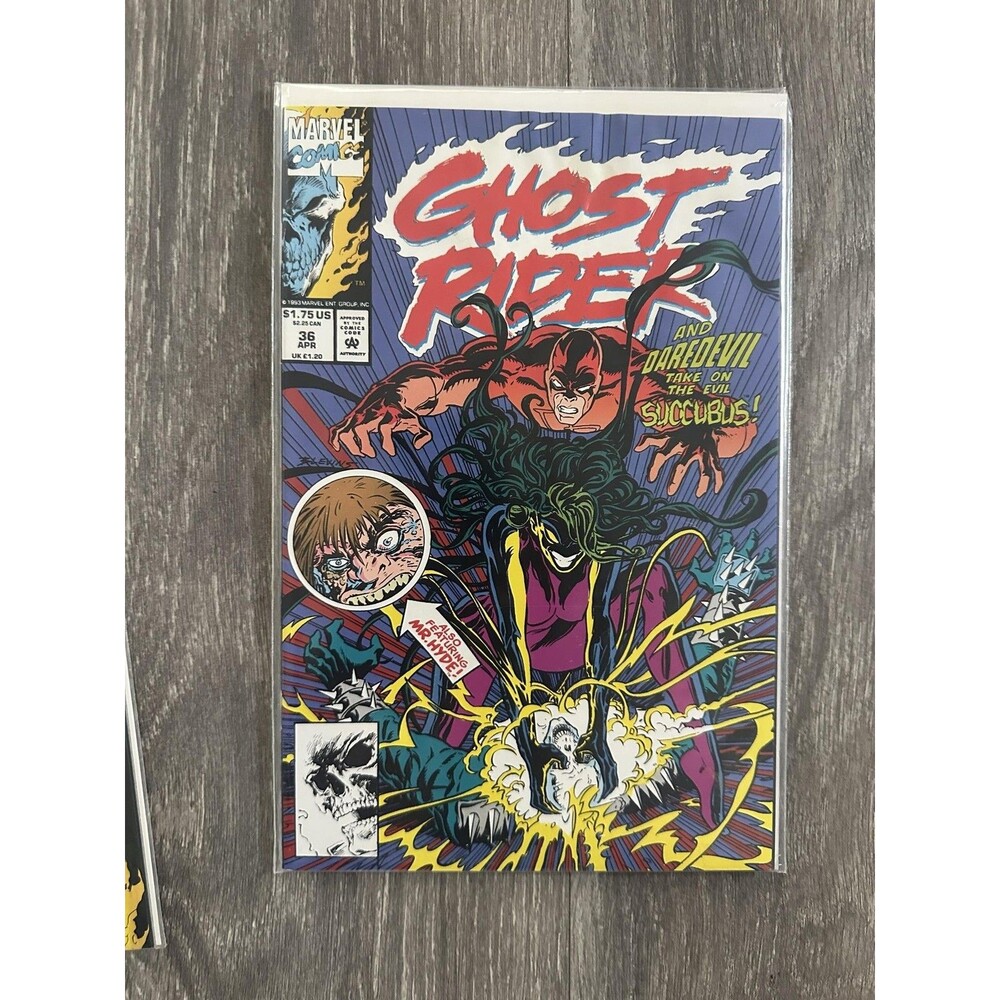 Marvel Ghost Rider #36 Single Issue Comic Color 1993 Daredevil Succubus Vintage
